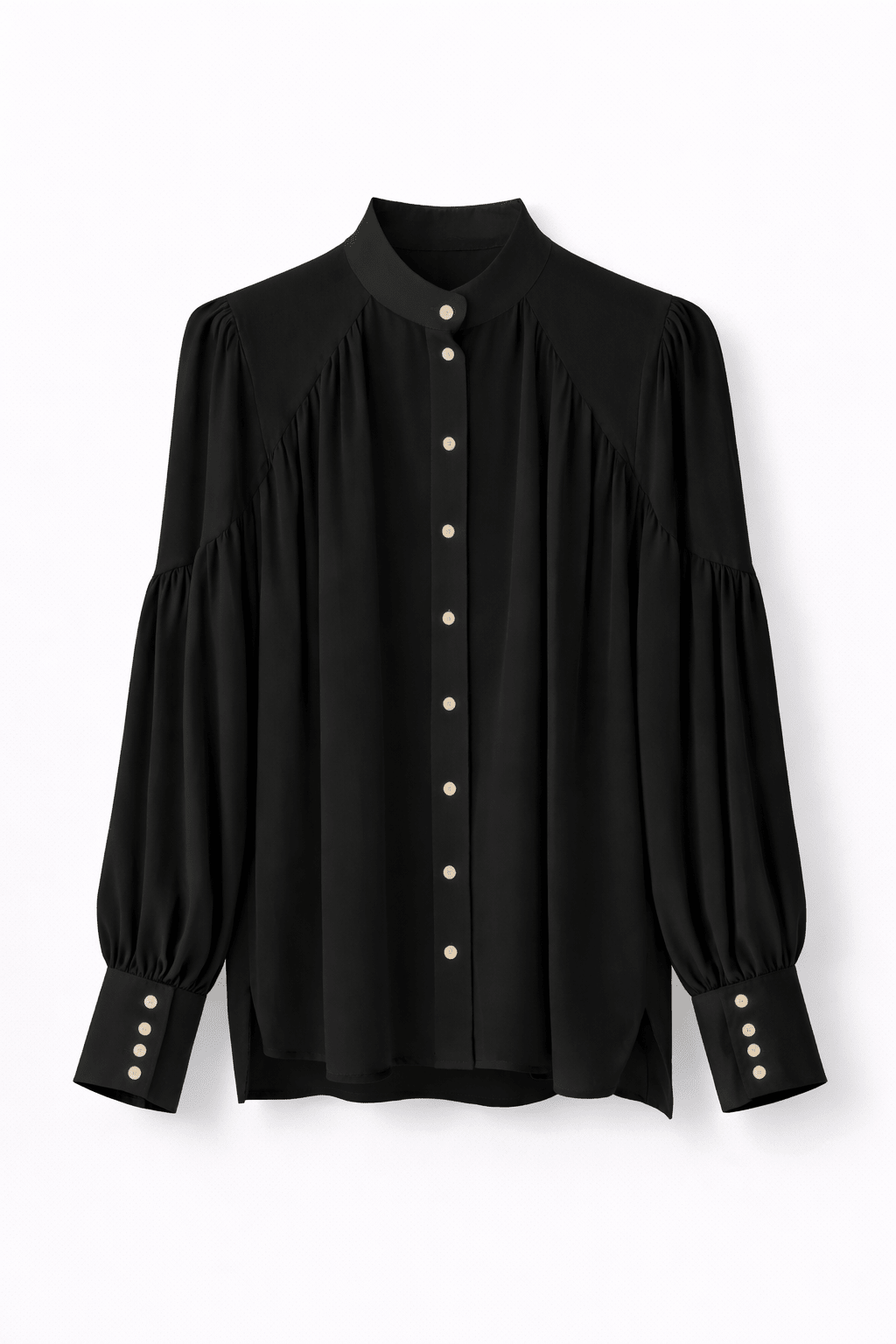 Wide Chiffon Shirt | Elora Venecci