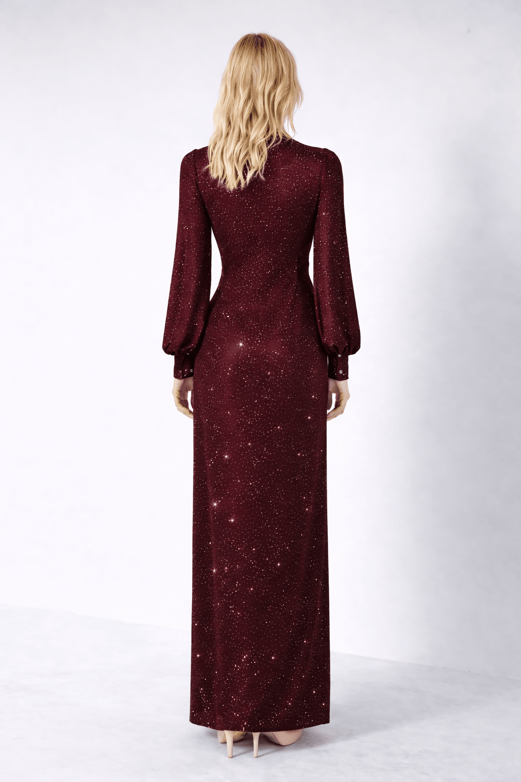 Rhinestone Embellished Maxi Dress | Elora Venecci