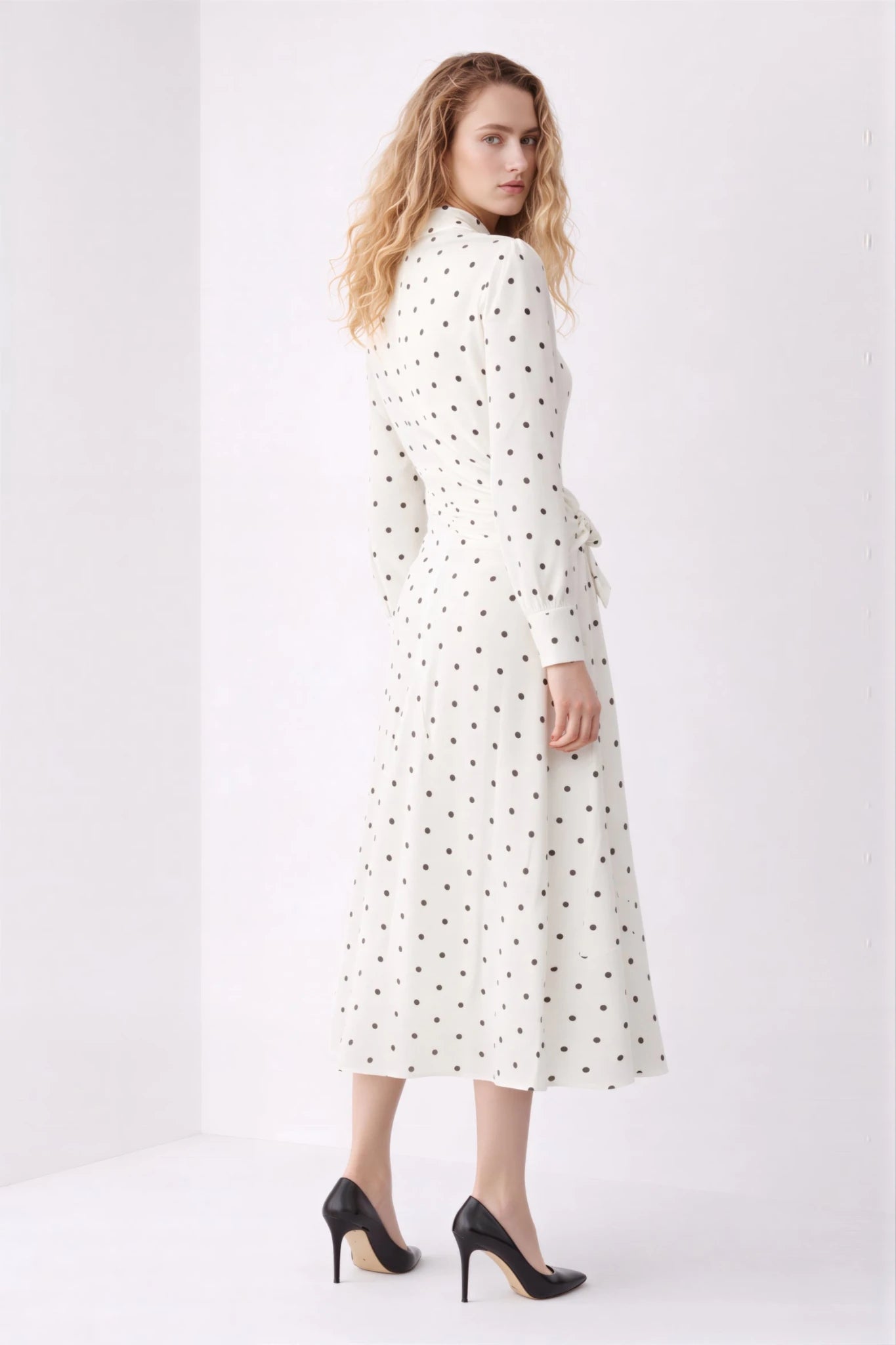 Polka Dots Midi Dress | Elora Venecci