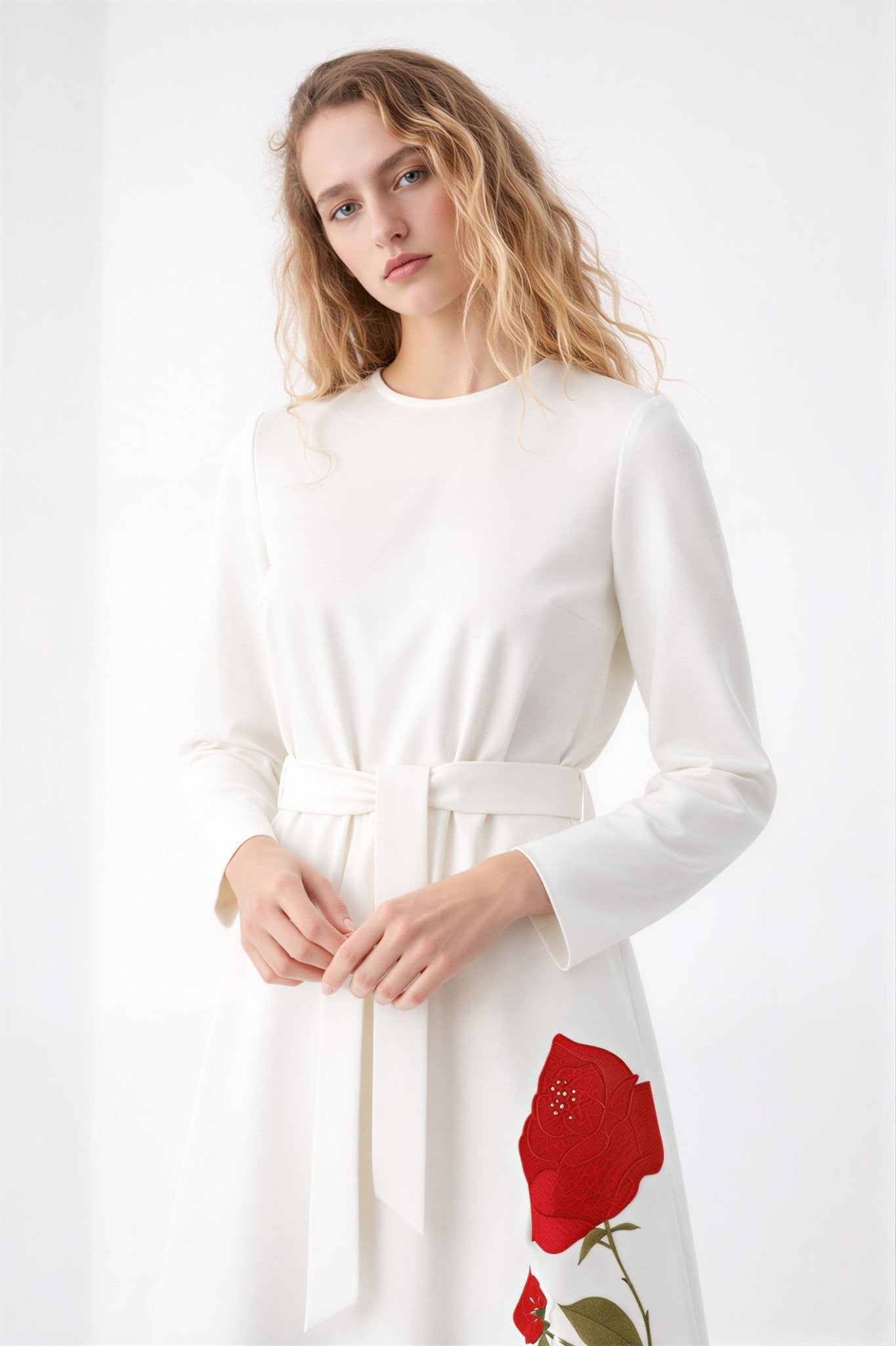 Embroidered Floral Maxi Dress | Elora Venecci