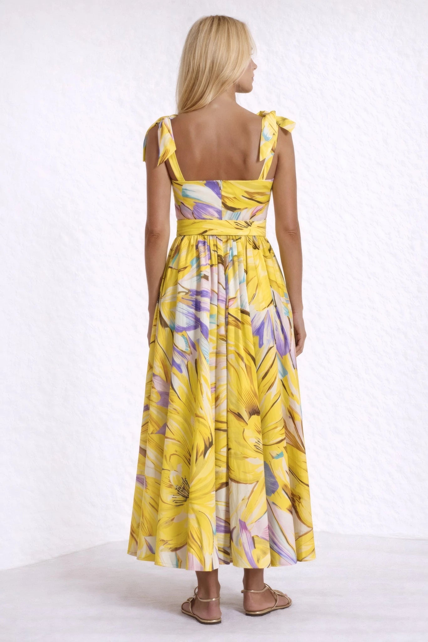 Belted Tie - Shoulder Maxi Dress | Elora Venecci