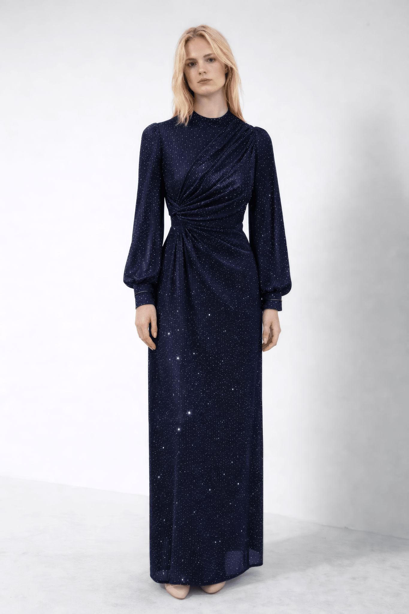 Rhinestone Embellished Maxi Dress | Elora Venecci